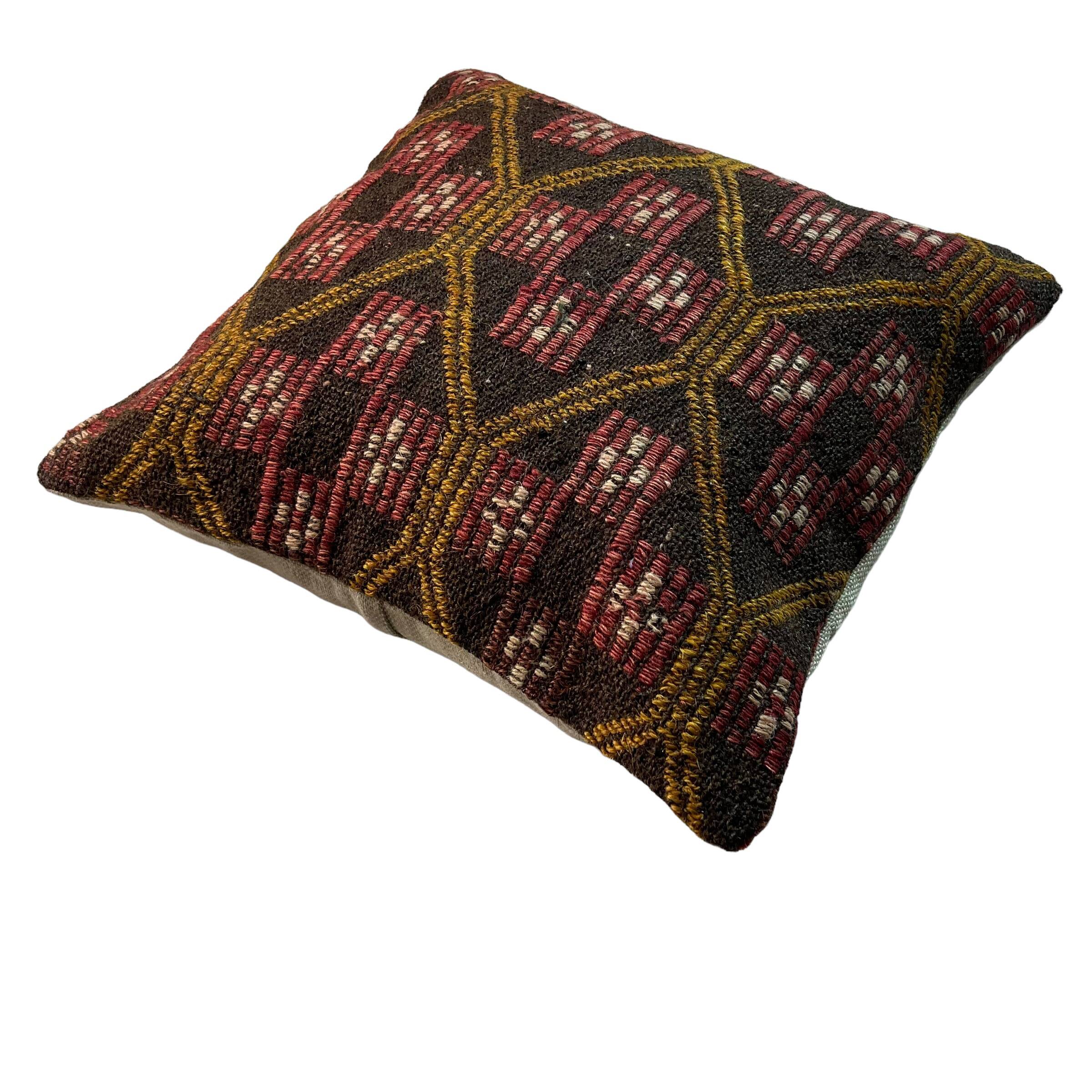 Vintage turkish Kilim Cushion Cover , 45 x 45 cm
