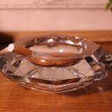 Val St Lambert octagonal crystal ashtray