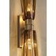 Huge Italian Lively Amber Murano Glass Wall Sconce