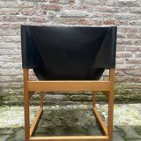 Canto chair in saddle leather Rainer Schell for Schlapp Vintage