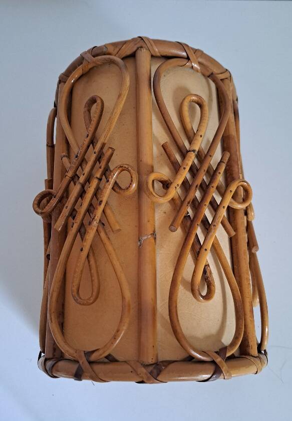 Vintage bamboo wall light