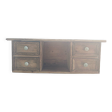 Wooden desk shelf
