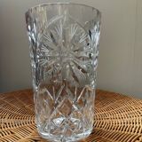 Vintage Marguerite vase in chiseled crystal