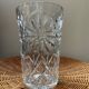 Vintage Marguerite vase in chiseled crystal