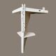 Old wooden wall corner shelf