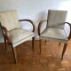 Pair of vintage bridge armchairs