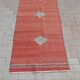 small red runner kilim rug - handmade rugs for hallway