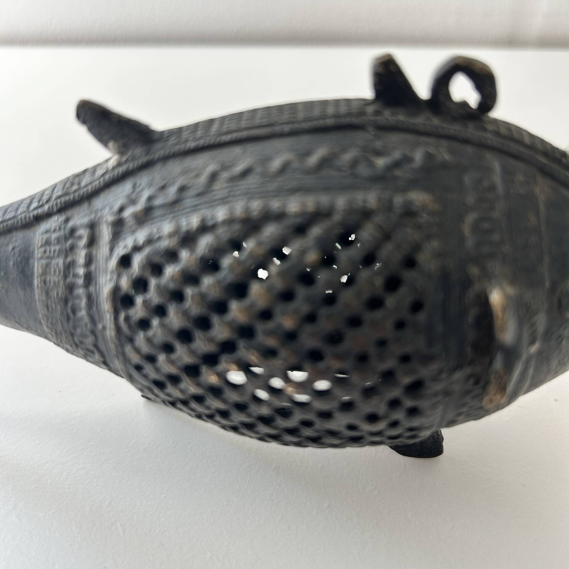 Poisson en bronze art tribal indien