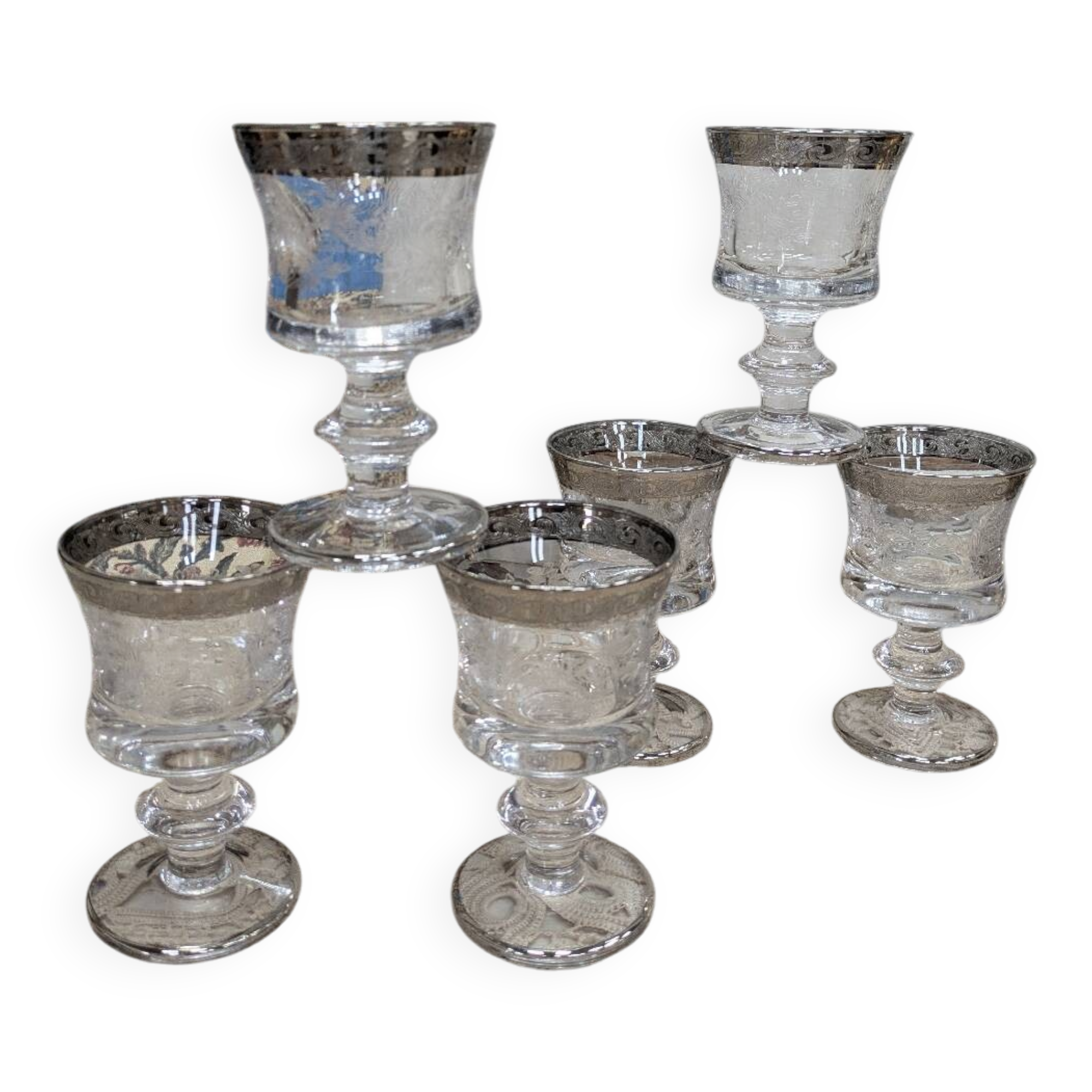 Murano stemmed glasses