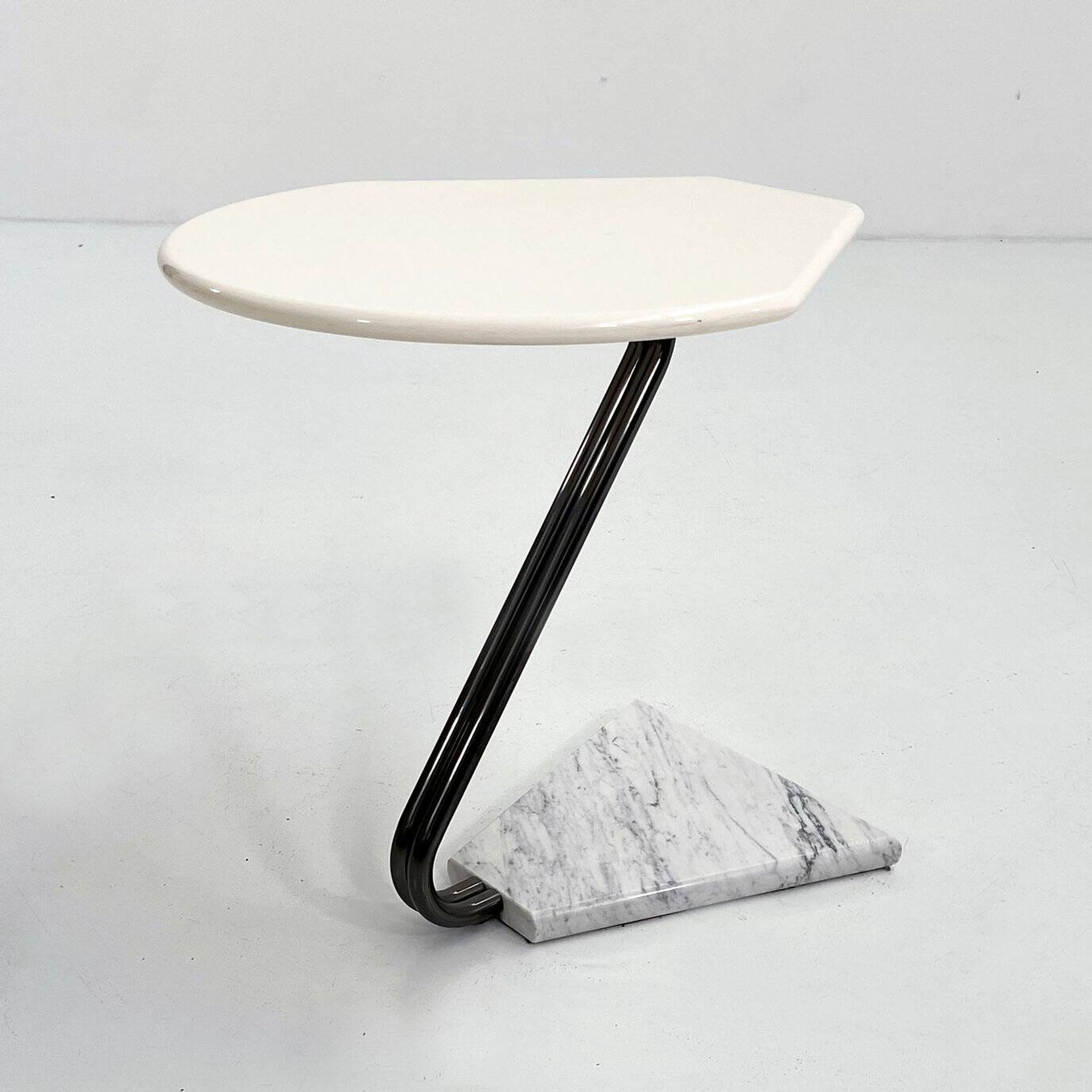 Side table with marble base La Palma, 1980
