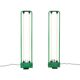 Lampadaire néon vert Gian Nicola Gigante 1981