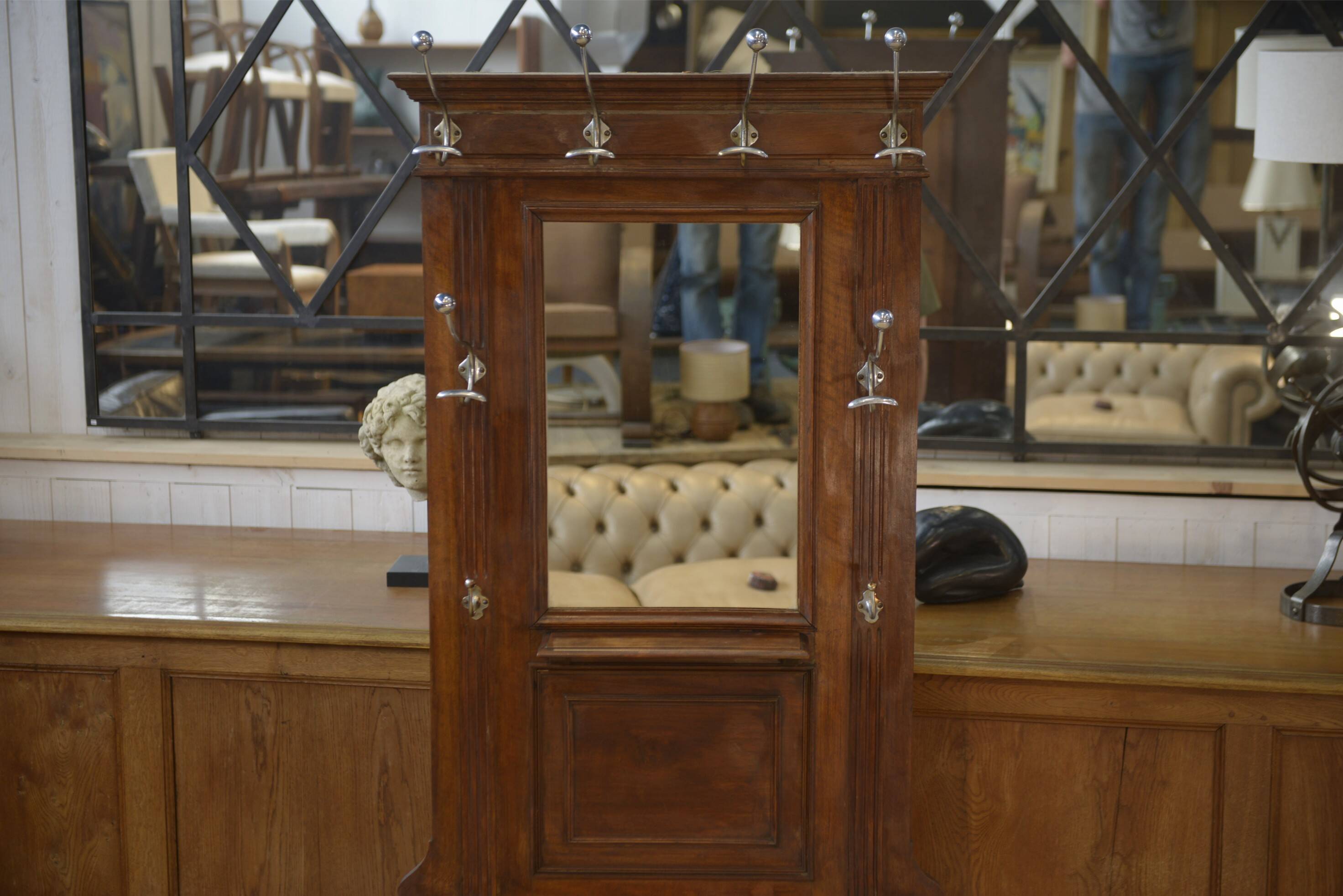 Portemanteau en acajou 1920’s