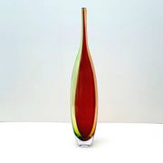 Vase de Kjell Engman pour Kosta Boda en verre soufflé, Suède