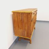 Vintage rattan sideboard from the 50/60s