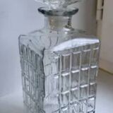 70s glass whiskey decanter