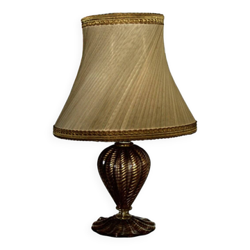 LAMPE DE TABLE VINTAGE PAR BAROVIER ET TOSO ITALIE 1950