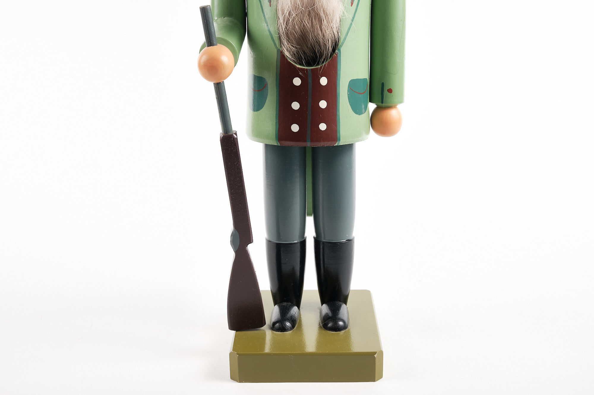 Nutcracker Erzgebirge, sculpted, vintage, GDR hussar.