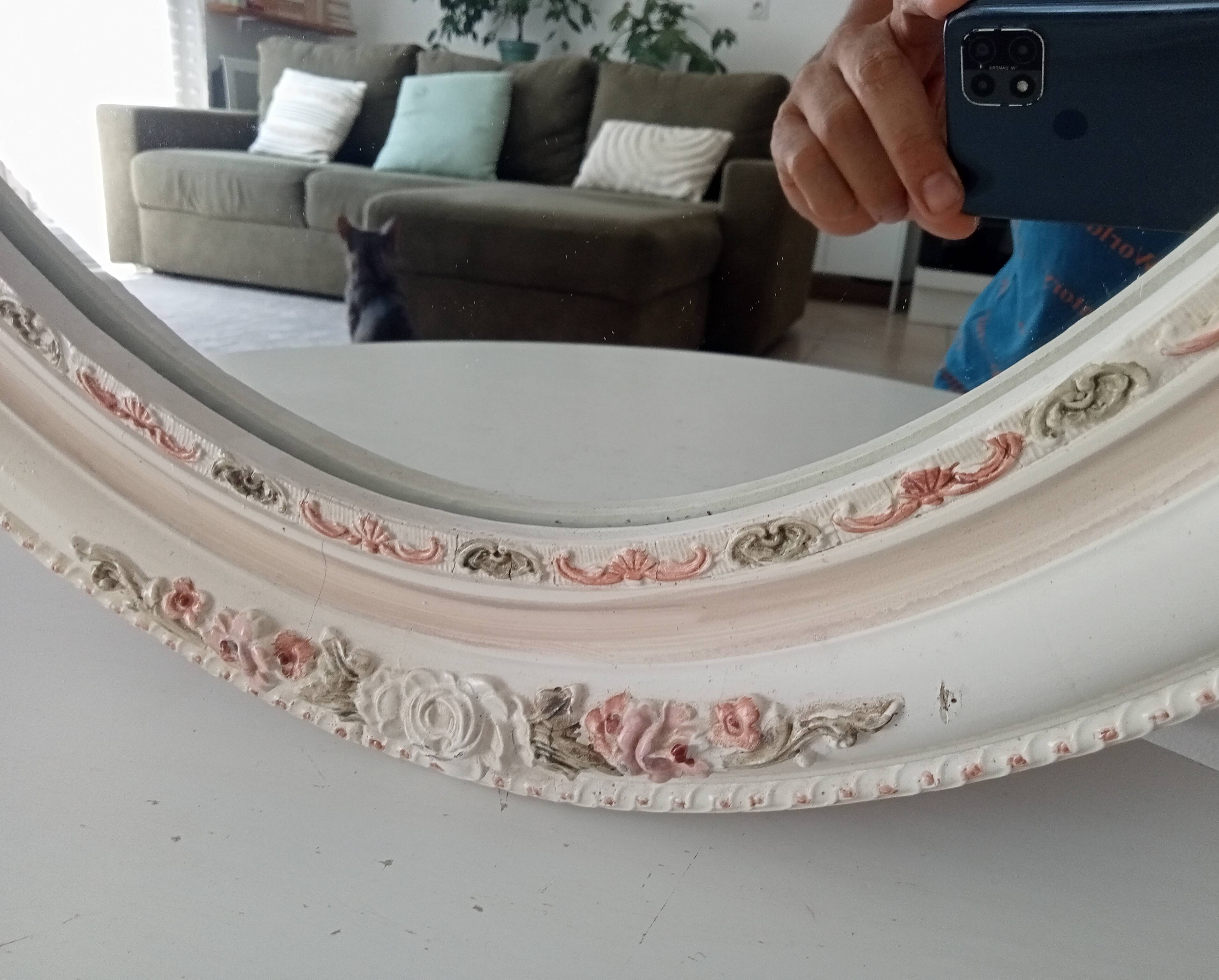 Vintage ceramic mirror from the 60s/70s.
