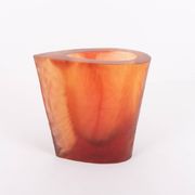 Vase en résine acrylique Terry Balle, années 1990