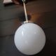 Suspension opaline art déco