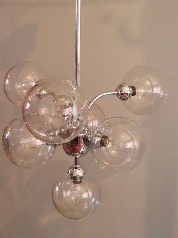 Lustre Spoutnik des années 1970 par Massive Belgium
