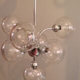Sputnik chandelier of the 1970s by Massive Belgium