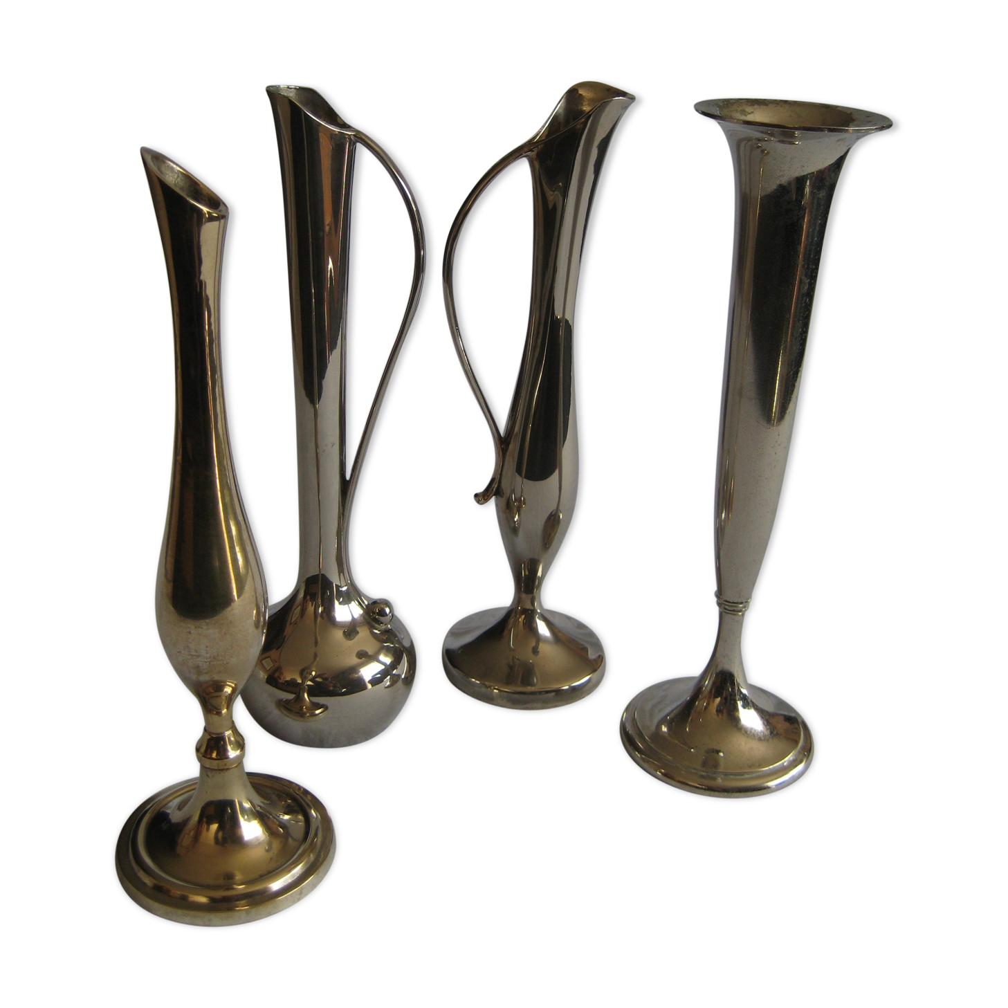 Silver metal soliflores