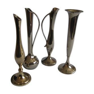 Silver metal soliflores