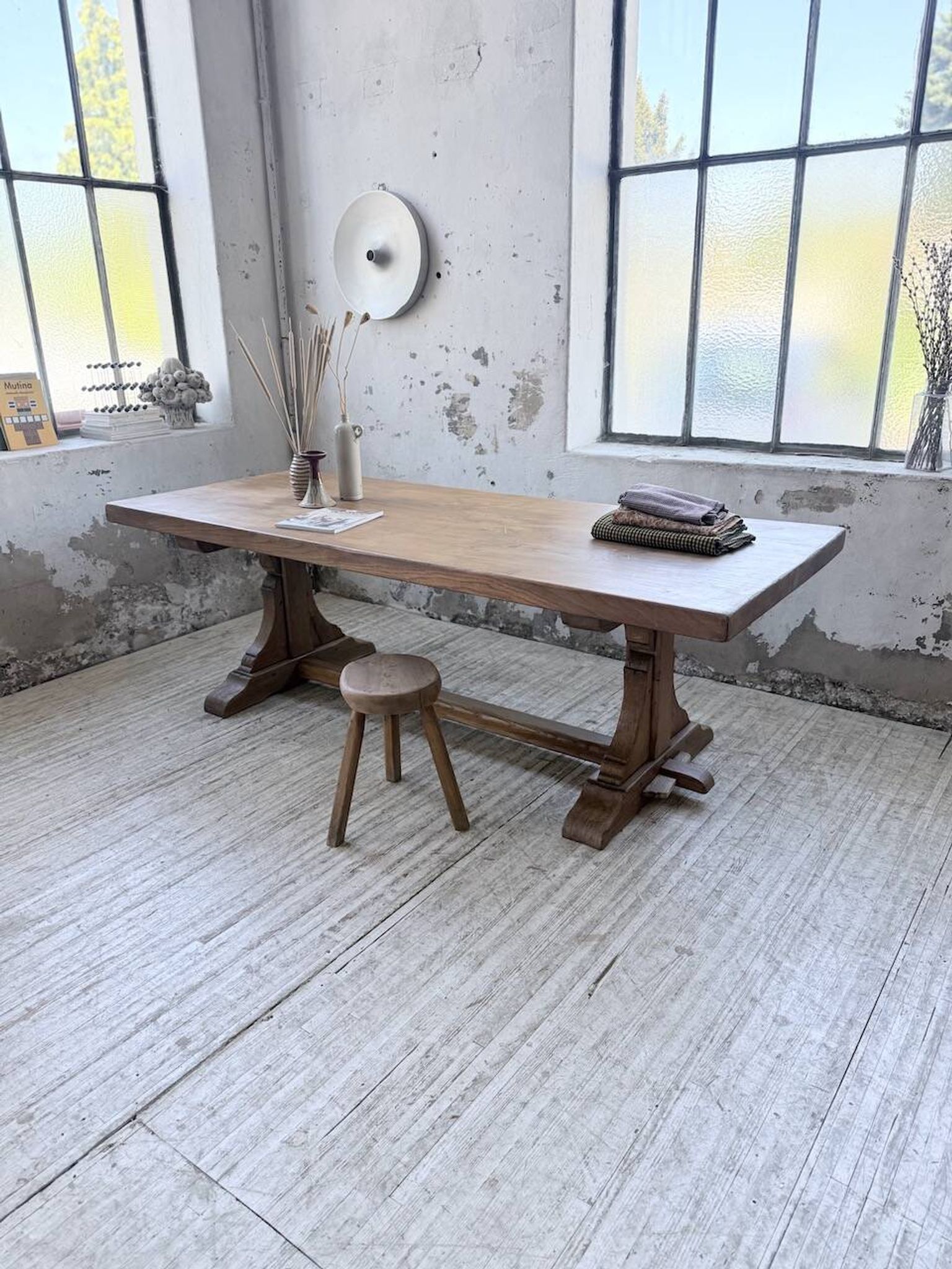 Table monastère chêne 1950 XXL