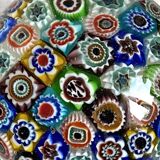 Murano millefiori blown glass carafe