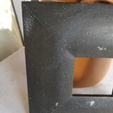 Black square metal design frame