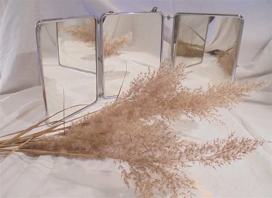 Barber triptych mirror 69x28cm