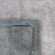 End table in glass and chrome 80s