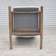 1970s, Scandinavian design, high-backed rocking chair, reupholstered.