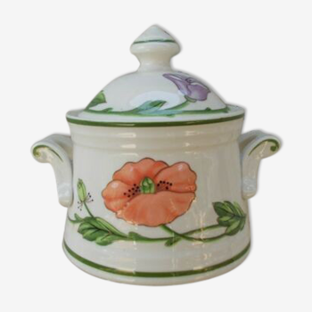 Covered sugar bowl Villeroy & Boch Amapola