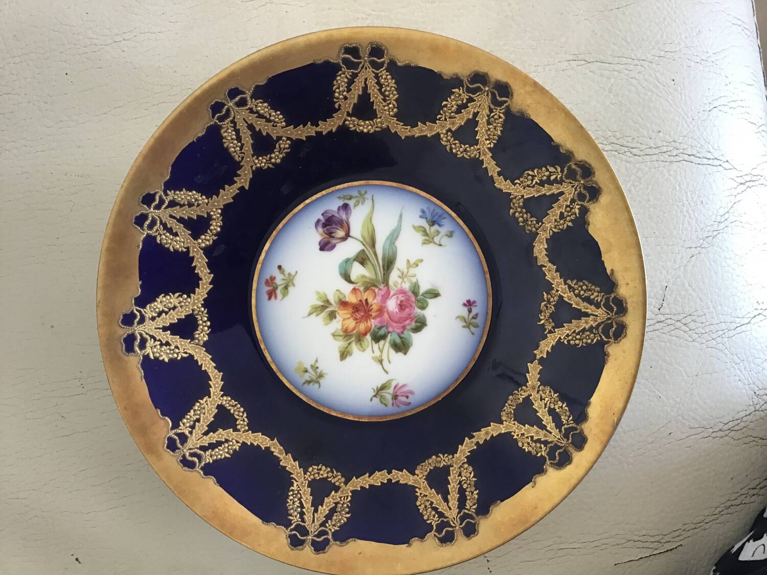 A Golse art porcelain dish