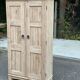 Armoire de ferme rénovée en chêne massif brut du 19ème
