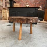 Primitive elm coffee table