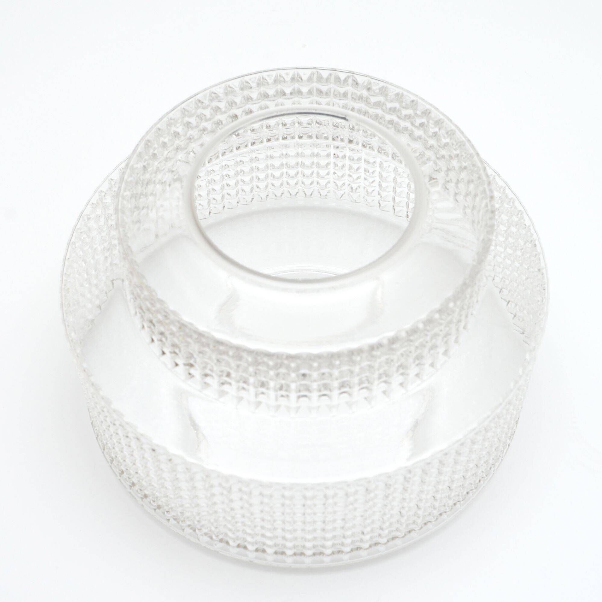 Scandinavian glass lamp, vintage 1970s
