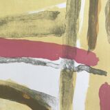 Original lithograph signed by Bram VAN VELDE, Yellow Course, 1967 (MP 40)