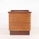 Rattan and wood planter