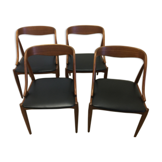 4 Samcom chairs by Johannes Andersen