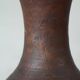Sculpted wooden vase in Wabi-Sabi style from the 1960s.