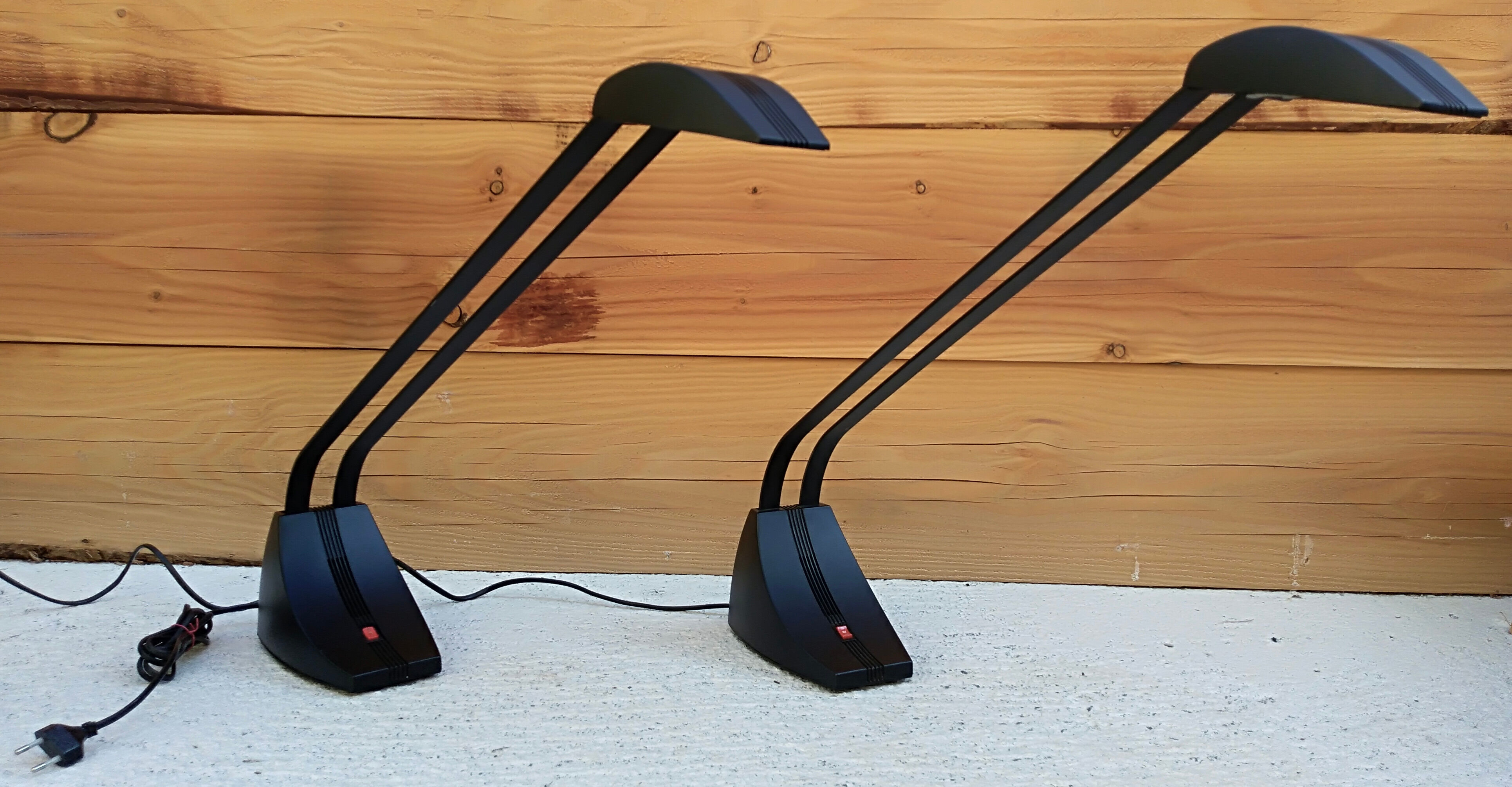 Pair of lamps zonca model voghera mizar design guiseppe linardi 80s