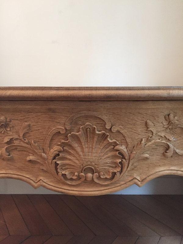 table de salle à manger en chêne blanchi