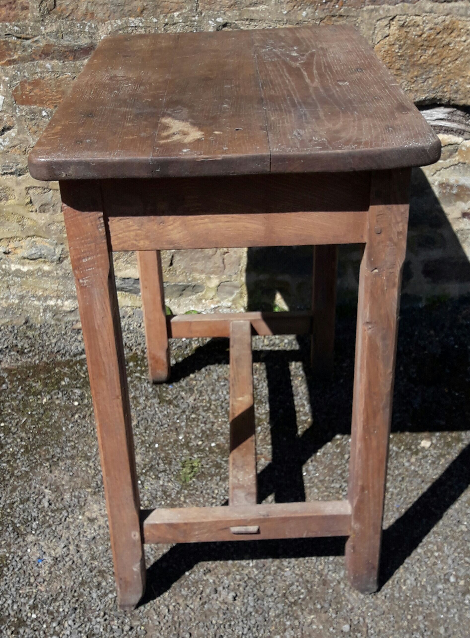 Antique desk table in solid wood