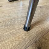 Formica folding table and two petal chairs from the 70s