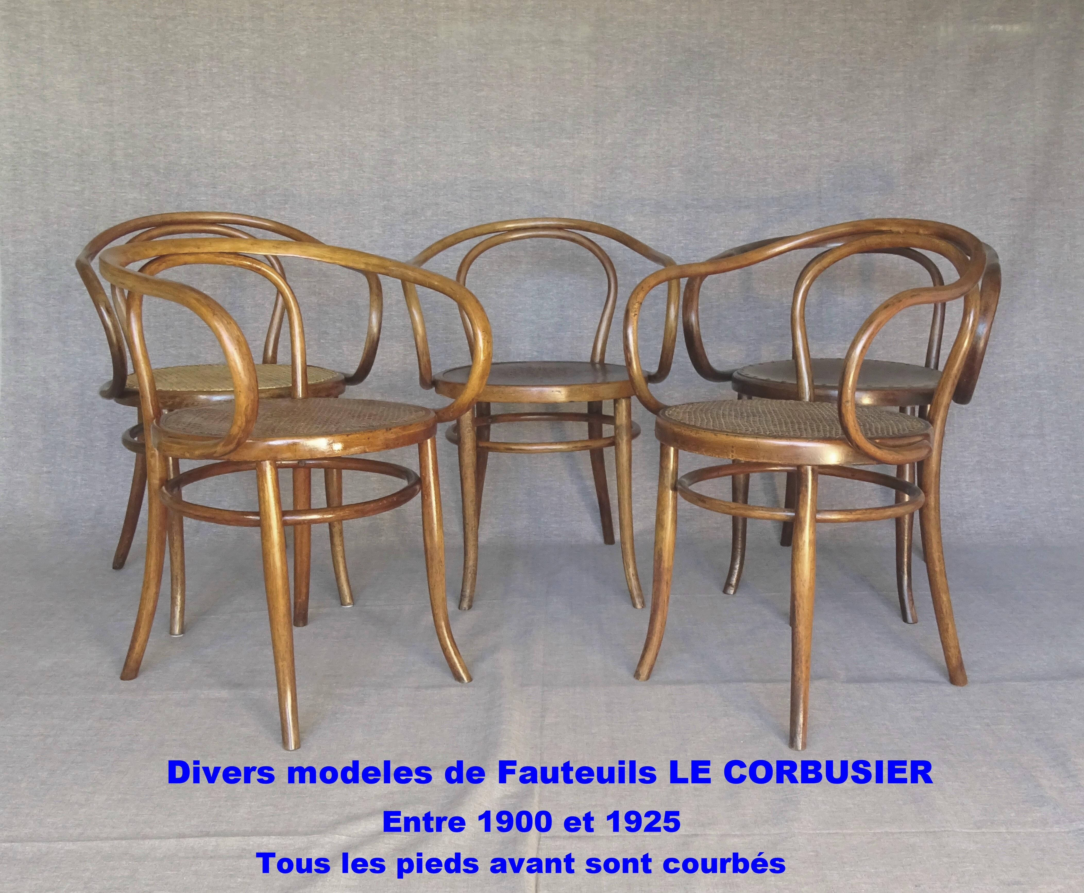 Bistro armchair Le Corbusier B9 canned produced by Kohn 1910