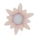 Applique fleur metal