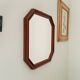 Vintage Italian octagonal mirror from the 60s